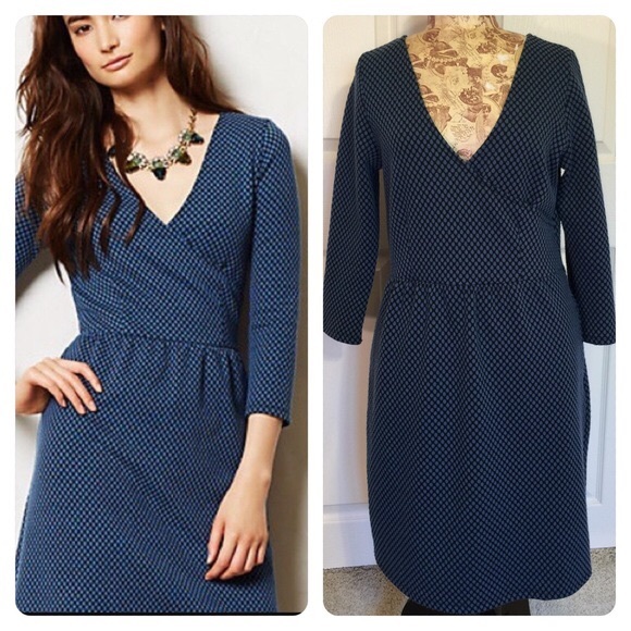 Anthropologie HD in Paris Faux Wrap Dress - Picture 4 of 8